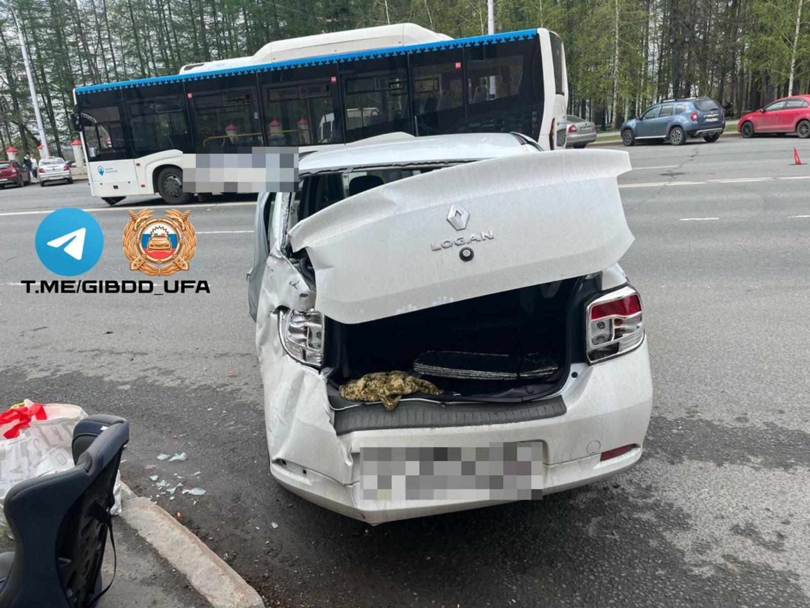 В Башкирии два ребенка пострадали в ДТП с участием автобуса