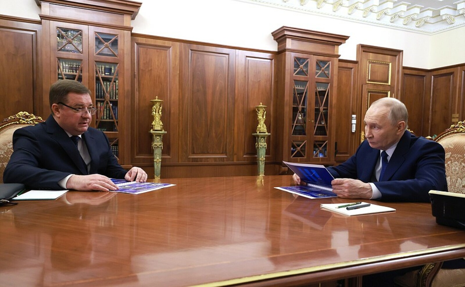 Встреча Владимира Путина  с руководителем Росимущества Вадимом Яковенко