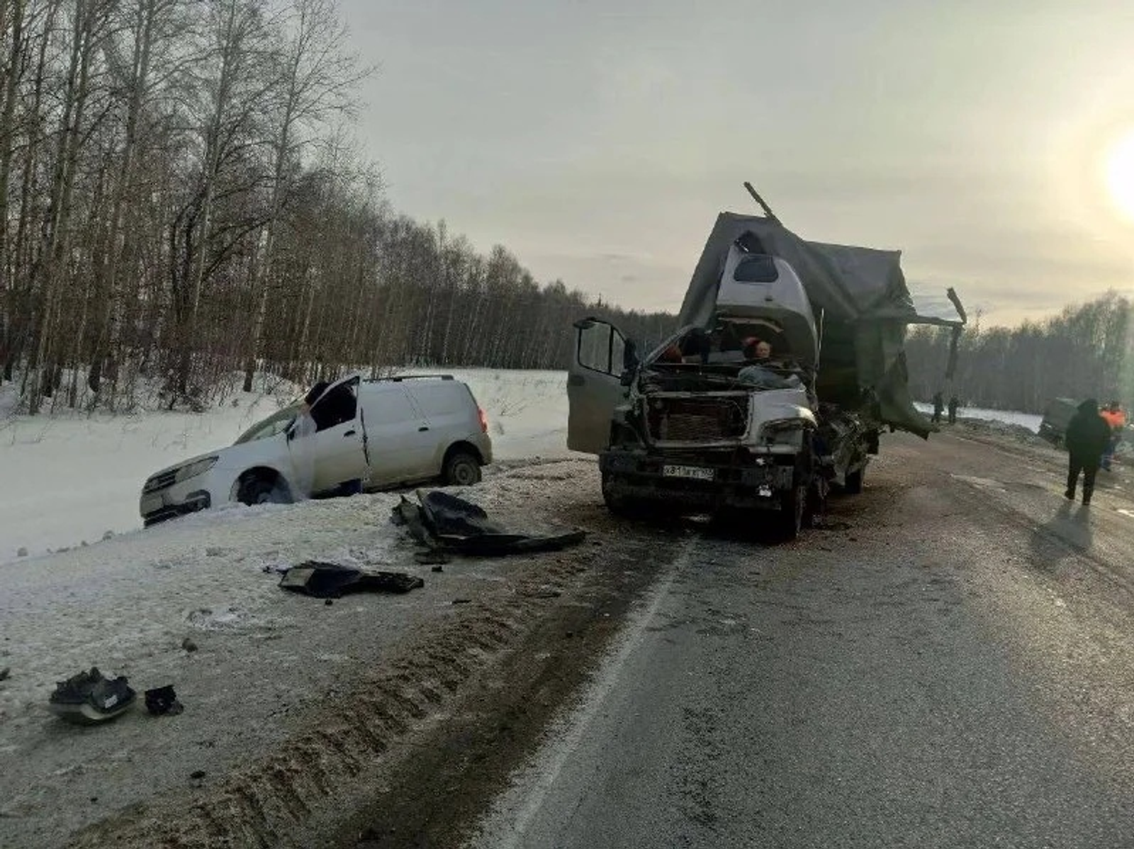 В массовом ДТП в Благоварском районе пострадали несколько человек