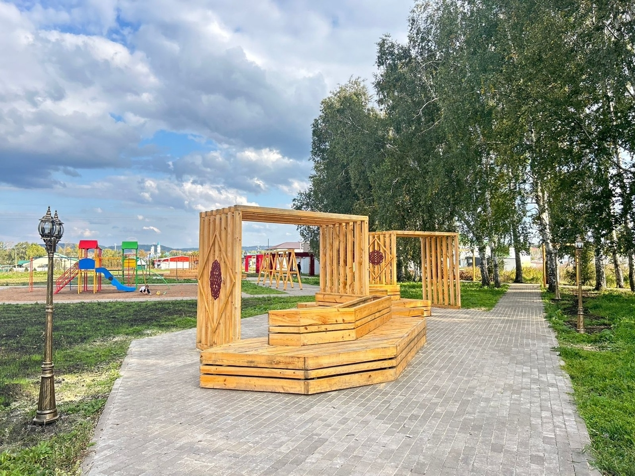 В Благоварском районе открыли площадку ГТО и пешеходную зону