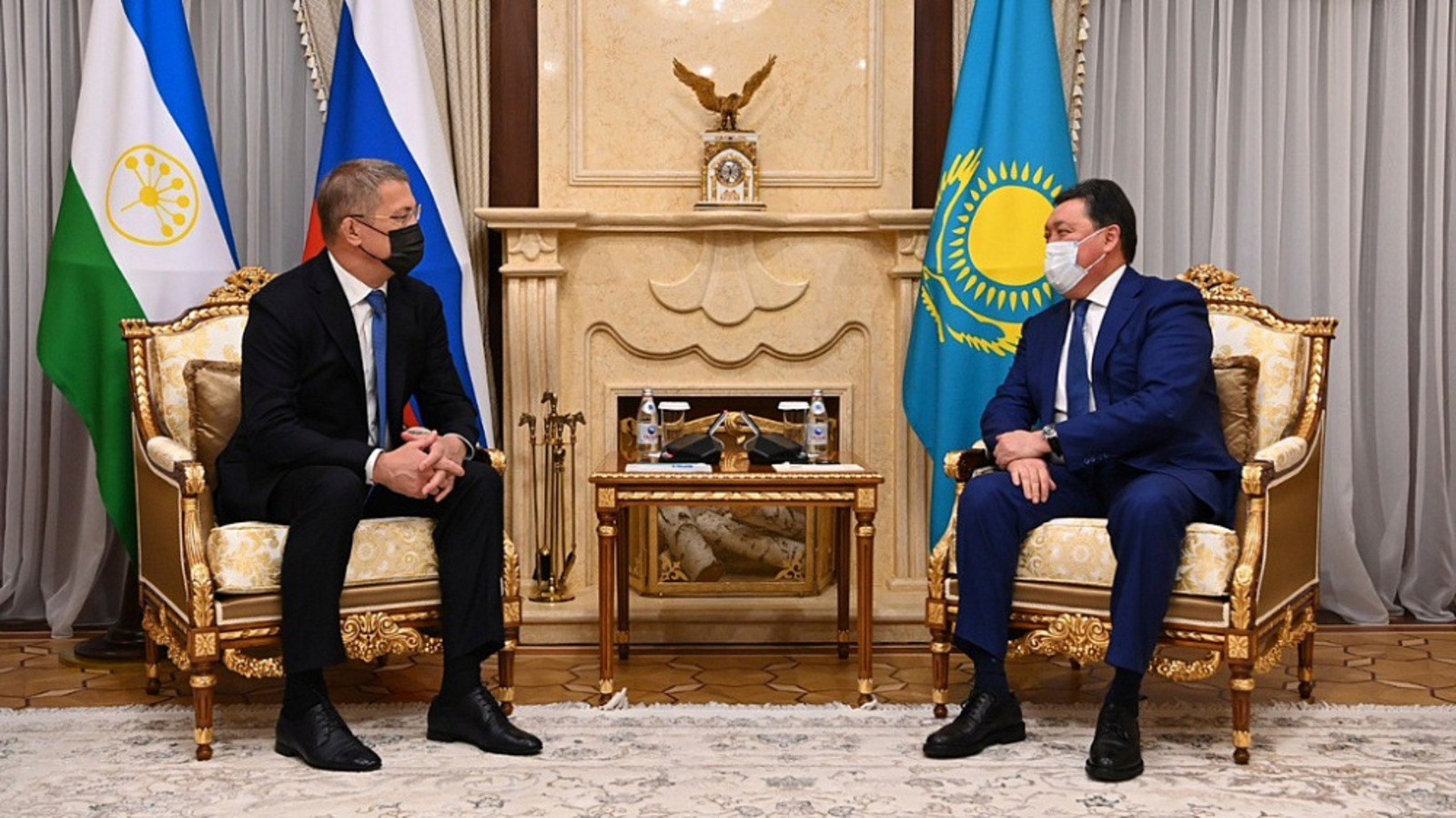 Глава Башкортостана Радий Хабиров  и  Премьер-министр Казахстана Аскар Мамин обсудили актуальные вопросы
