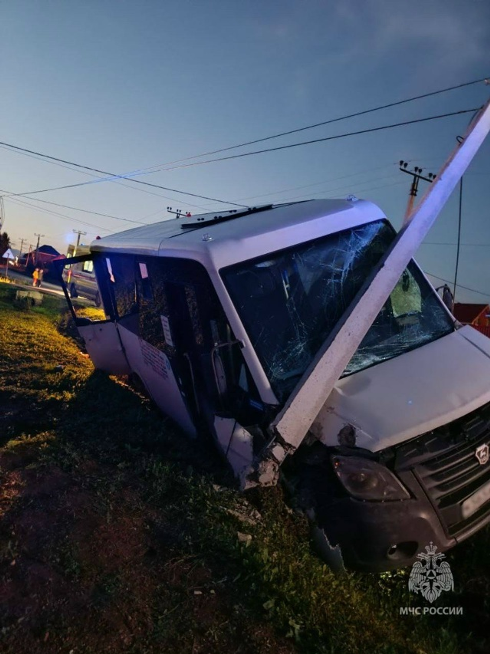 В Уфимском районе произошла авария с автобусом