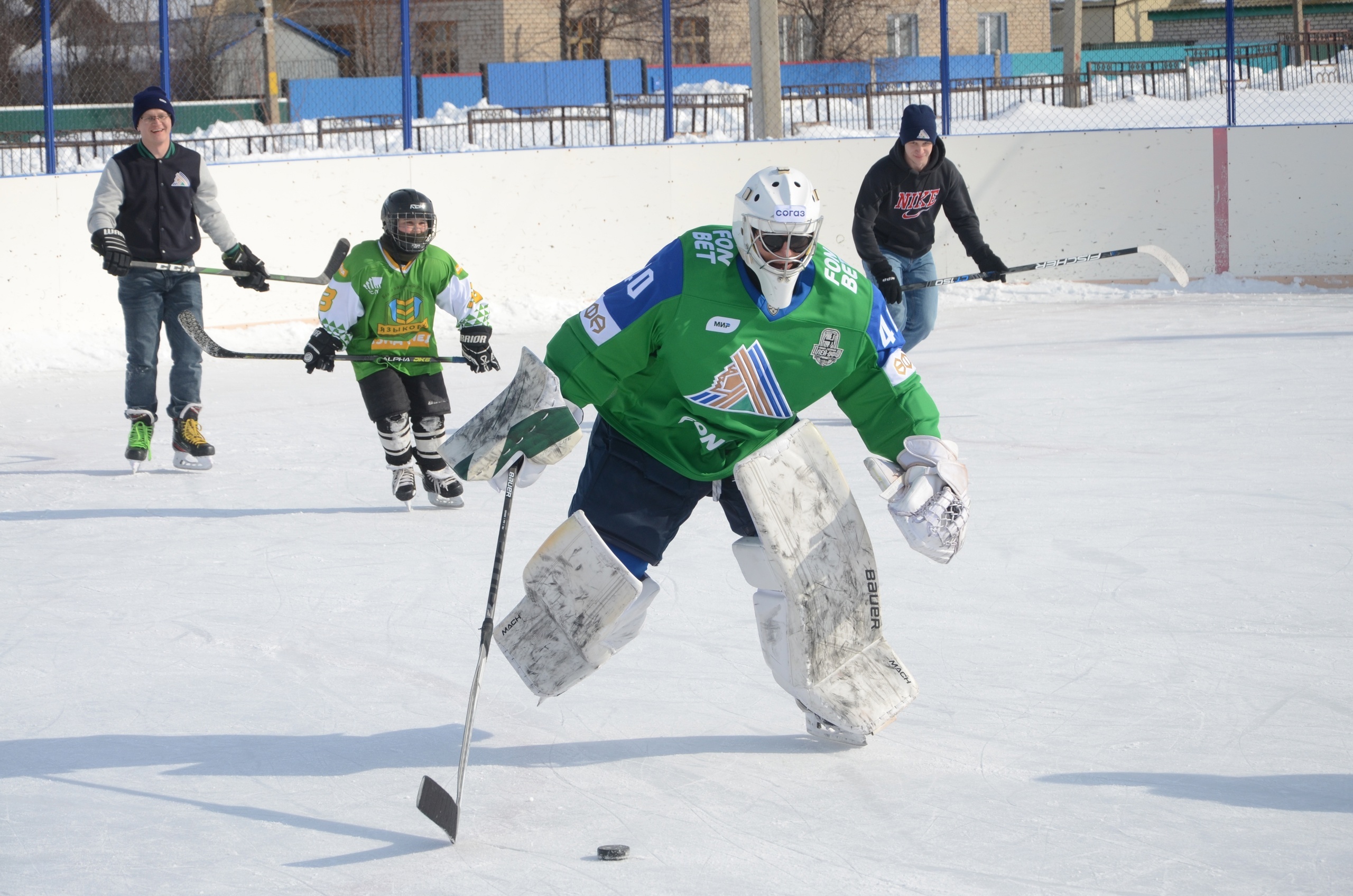 В Благоварском районе побывали игроки хоккейного клуба «САЛАВАТ ЮЛАЕВ»