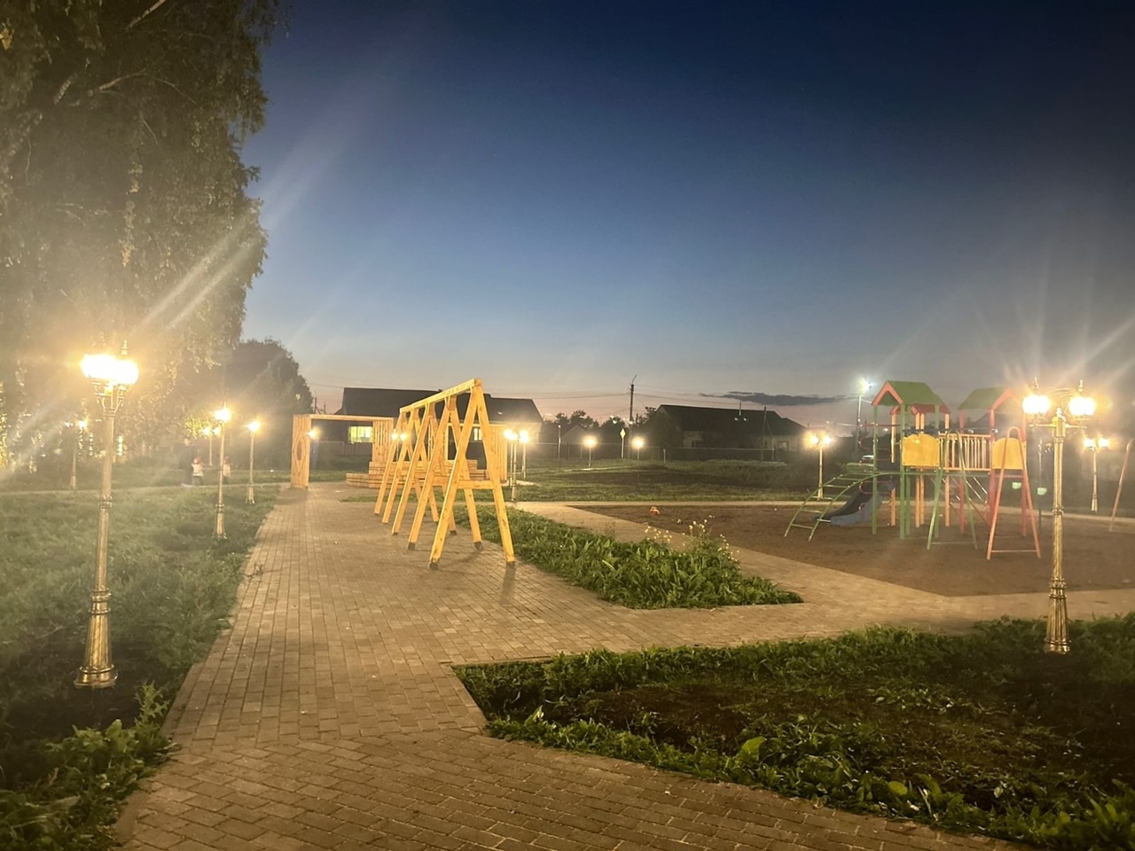 В Благоварском районе открыли площадку ГТО и пешеходную зону