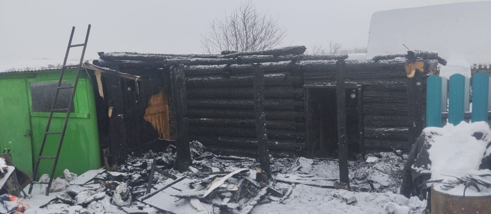 В Благоварском районе случился пожар