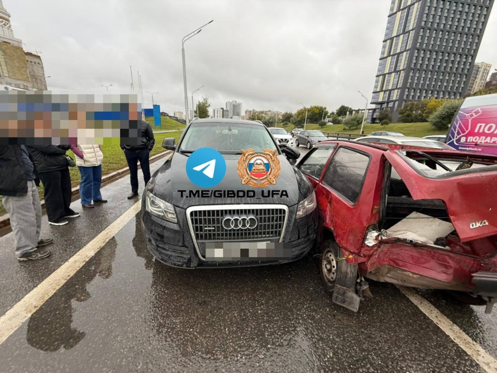 В Башкирии  нетрезвая женщина устроила ДТП с четырьмя машинами