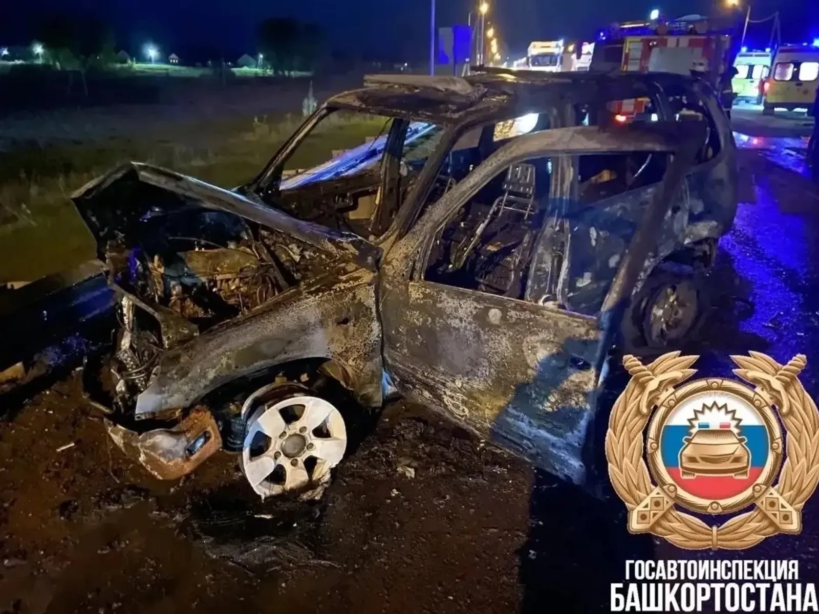 В Башкирии сгорела  автомобиль «Шевроле»