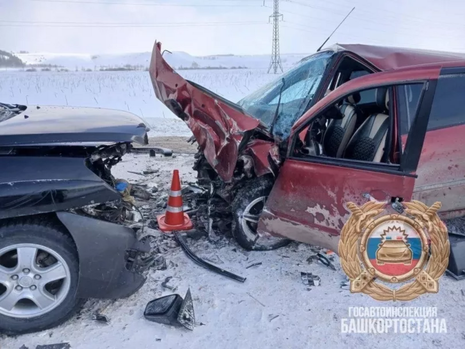 В Башкирии в аварии погиб водитель «Лады Гранты»