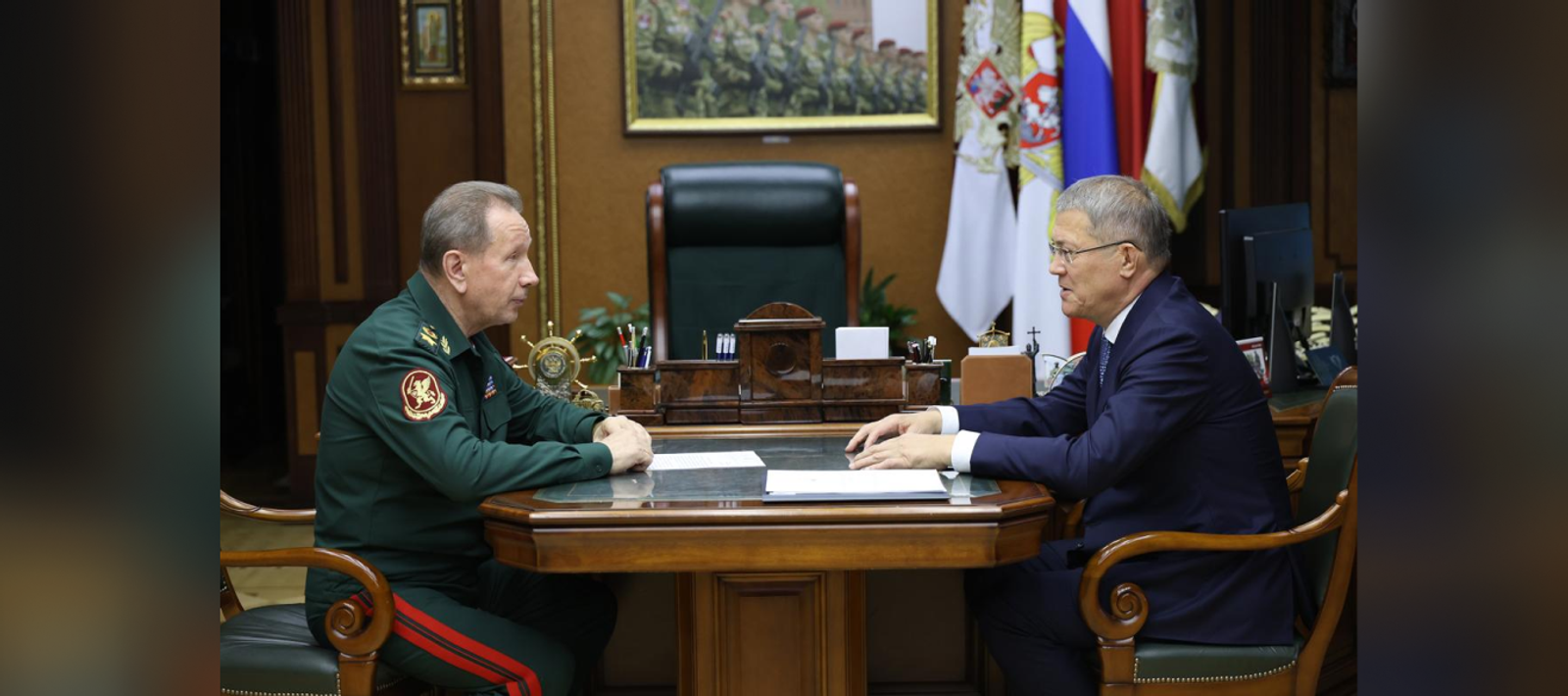 Рабочая встреча с директором Росгвардии Виктором Золотовым