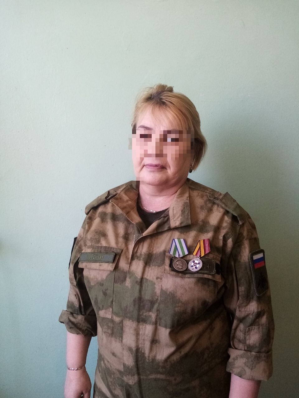 Участница СВО с позывным "Шеф" из Благоварского  района награждена медалью имени генерала Шаймуратова