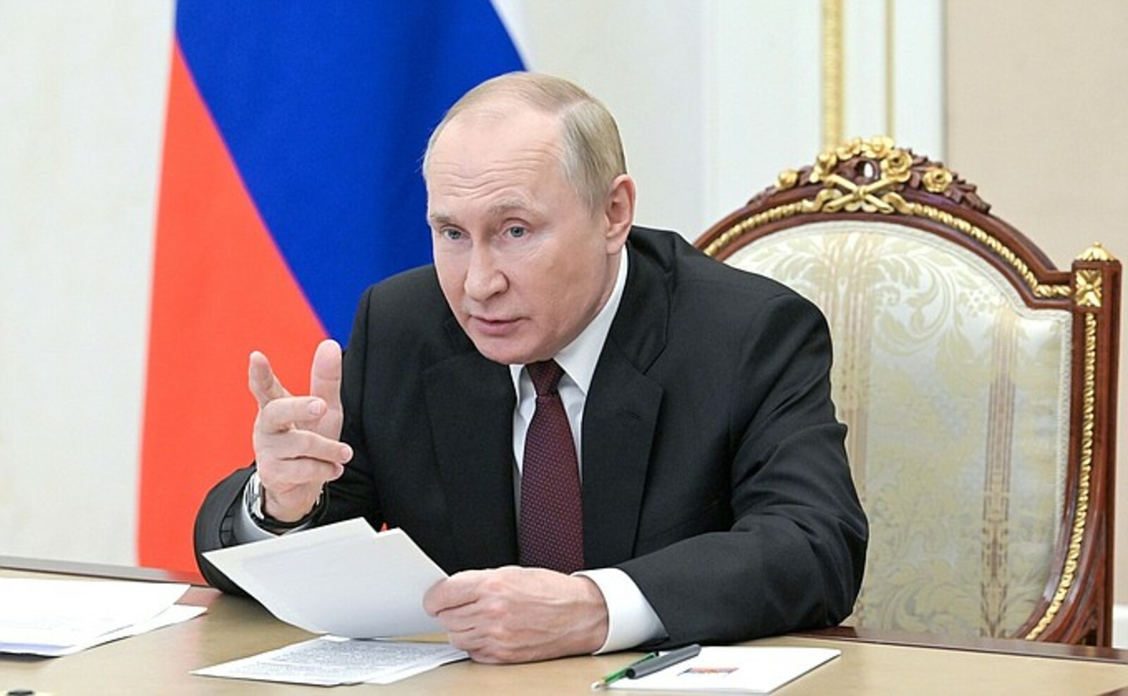Владимир Путин в формате видеоконференции принимает участие во внеочередной сессии Совета коллективной безопасности ОДКБ