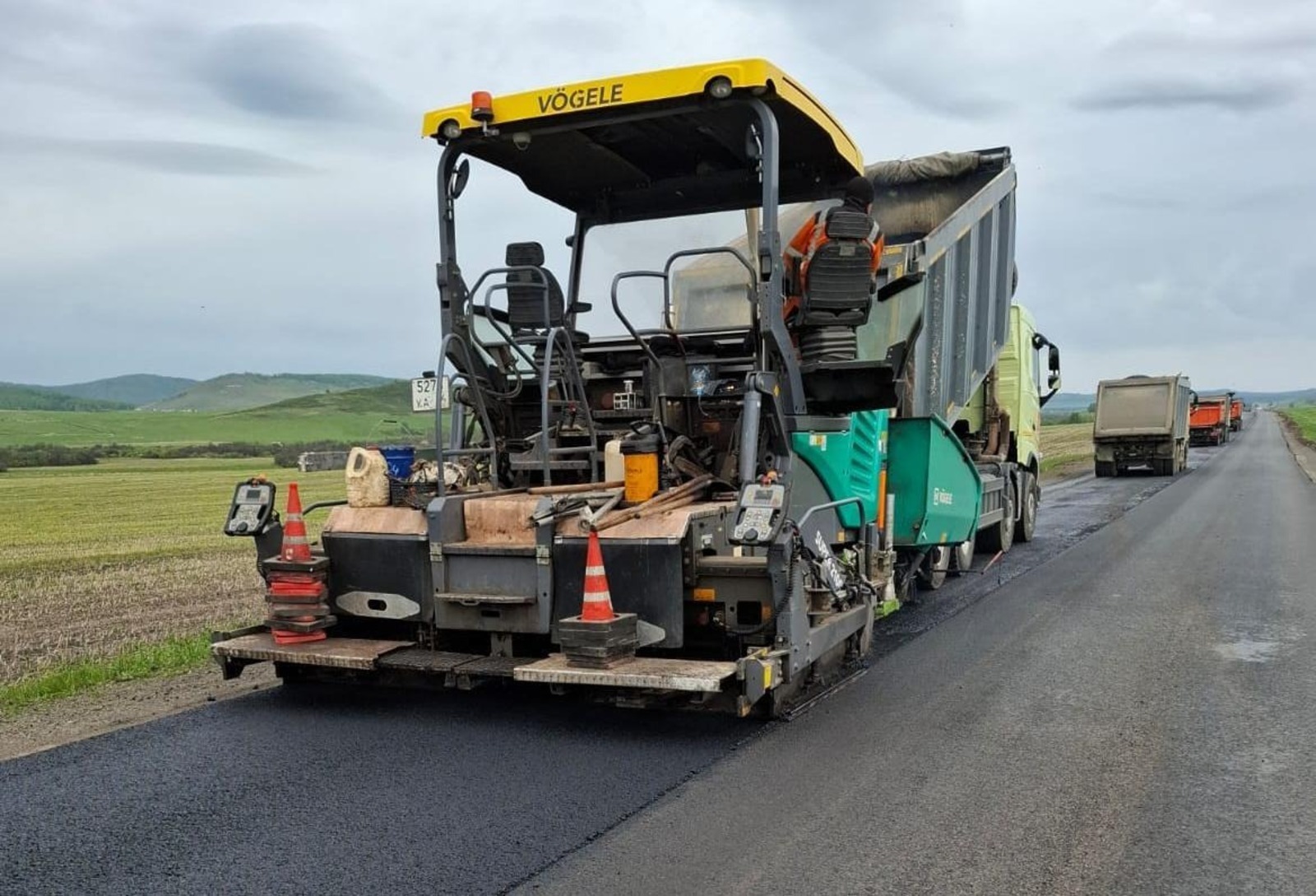 В   Башкирии ремонтируют «опорную» дорогу в горной местности